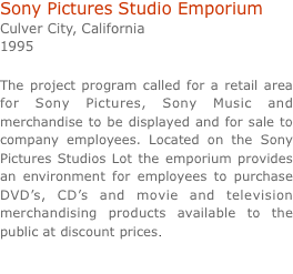 Sony Pictures Studio Emporium